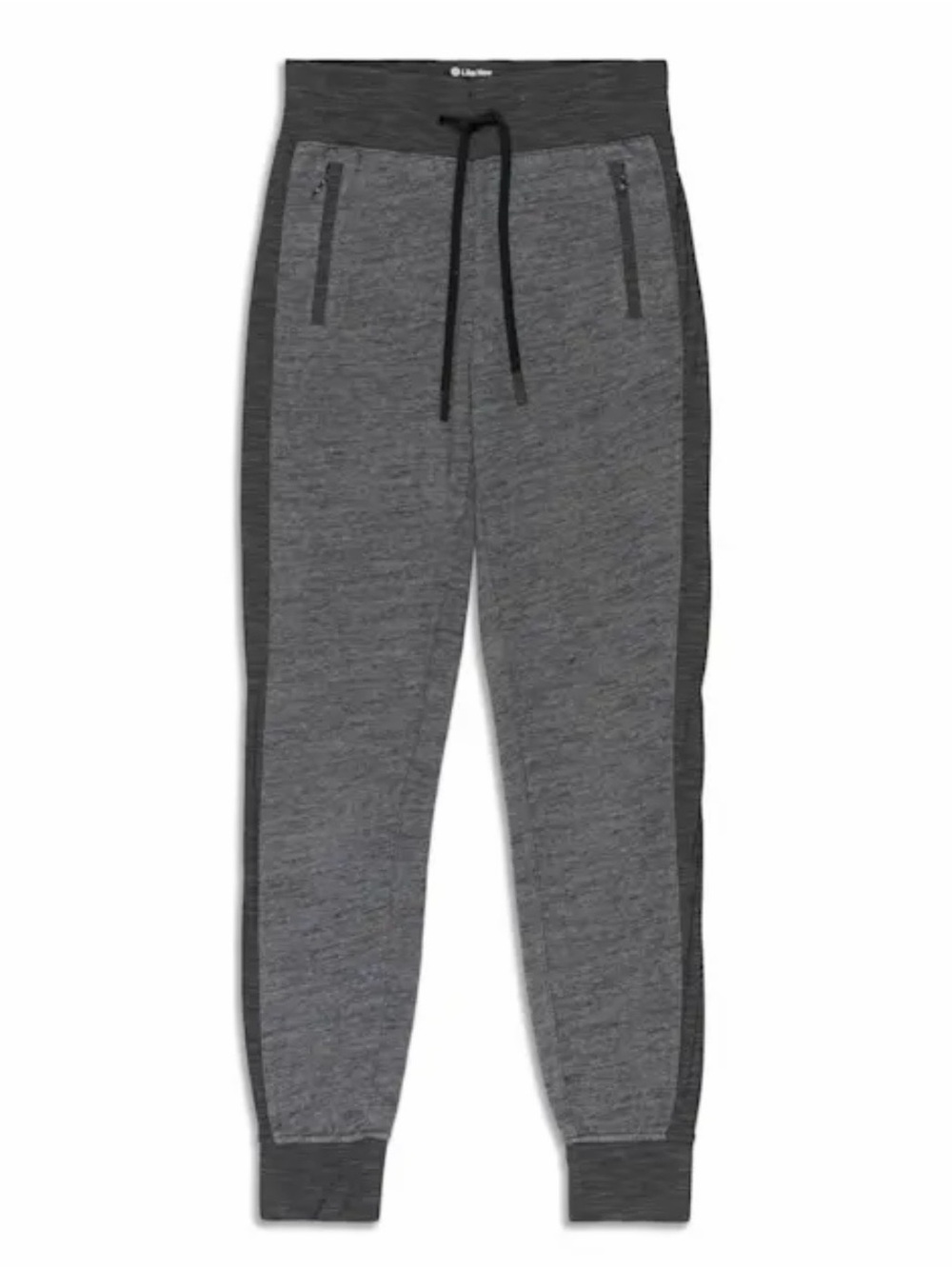 Lululemon Scuba Jogger Heathered Gray Sweatpants Size 10 High Rise Zip Pocket